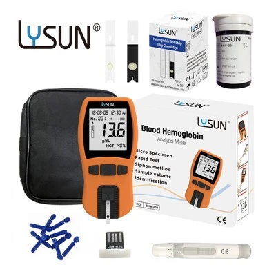 Lysun Hemoglobin Miernik Analizator badań krwi Miernik HCT Paski / zestawy łatwe za pomocą